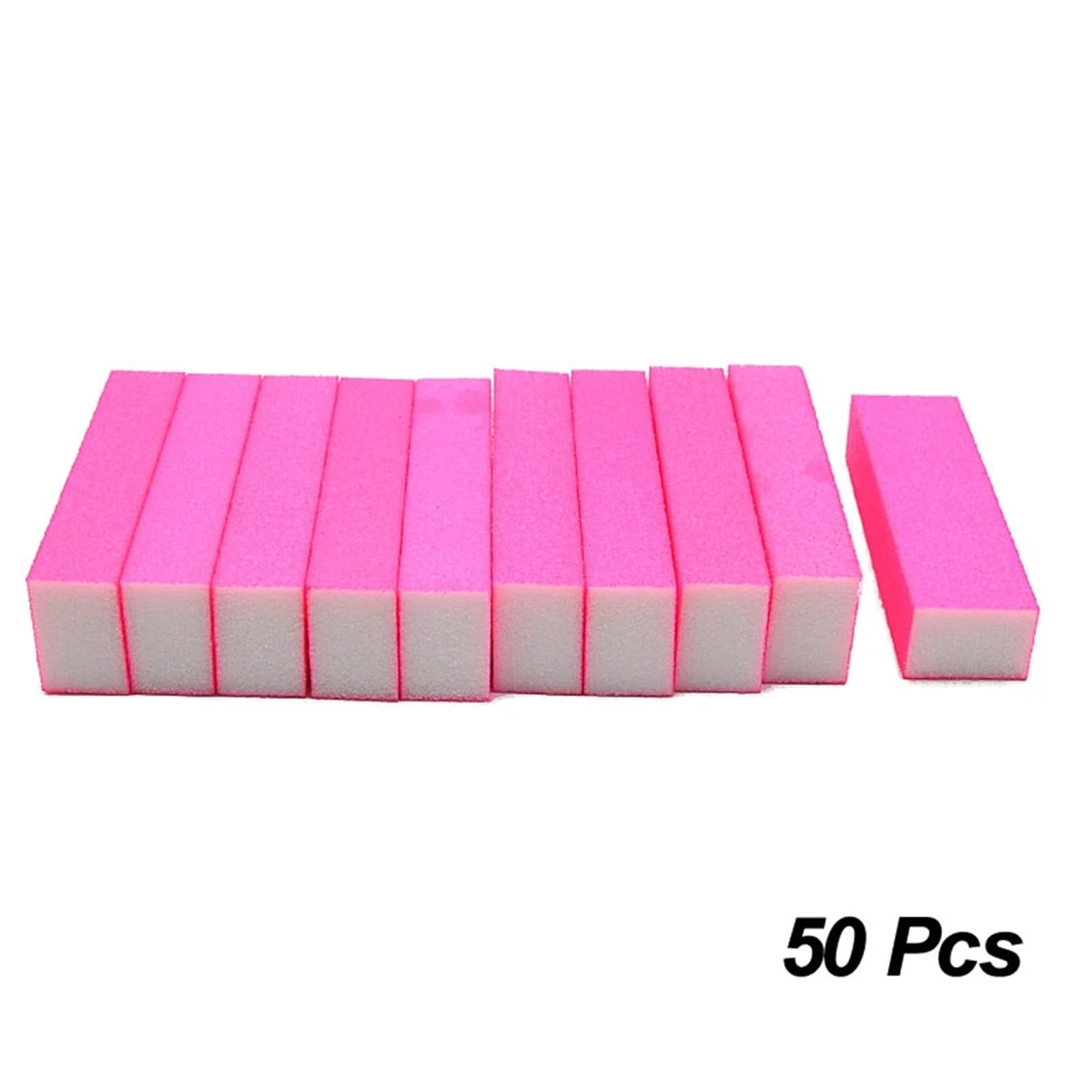 Gąbki szlifierskie, Piasek. Blok gąbkowy narzędziowy Bufor do pilnika wielokolorowy 50/100 szt(Neon Pink,50 Pcs)