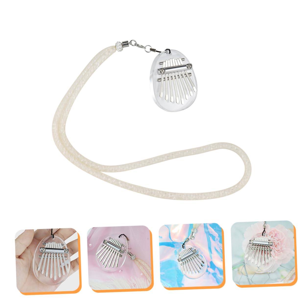 CIMAXIC Finger Piano Instrument 8-key Compact Kalimba Tone for Stage Performances Boys and Girls and Relaxation