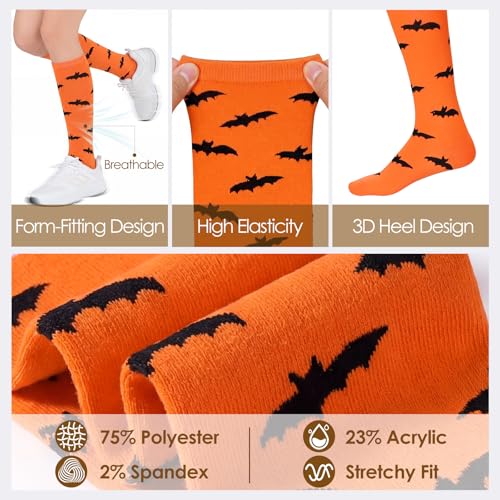 Image of American Trends Women's Knee High Socks, Novelty Holiday Printed Tall Tube Socks, Casual & Party Athletic Sports Stockings