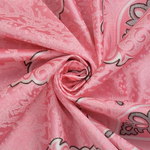 Image of Room Darkening Home Decor Curtains for Living Room, Bedroom Doors and Windows Panel, Parda, Eyelets Hanging, Pink, 4 x 8 Feet, 1 Piece
