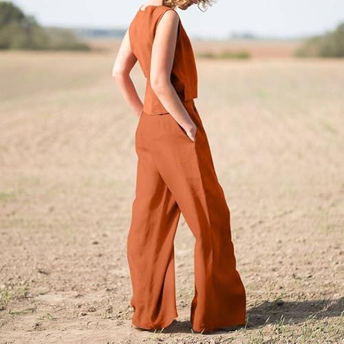 Conjuntos de calças para meninas outono verão roupas de linho moderno algodão 2 peças conjuntos de c