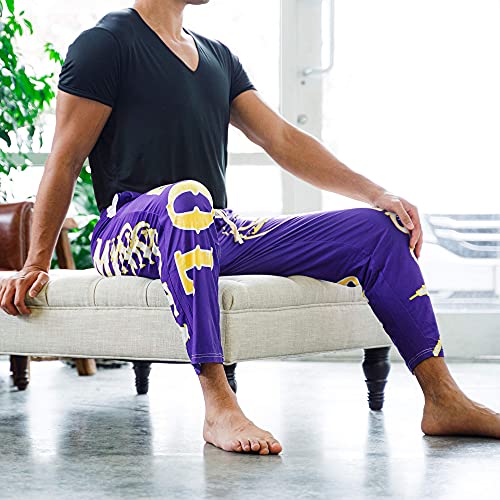 BRIEF INSANITY Minnesota Skol Football Pajama Lounge Pants | Comfortable Sleek PJ Bottoms3