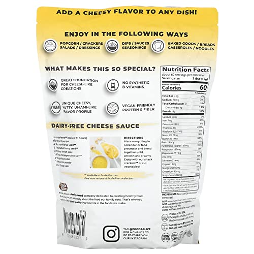 Foods Alive | Non-Fortified Nutritional Yeast Flakes | 2 Lbs #TOP1