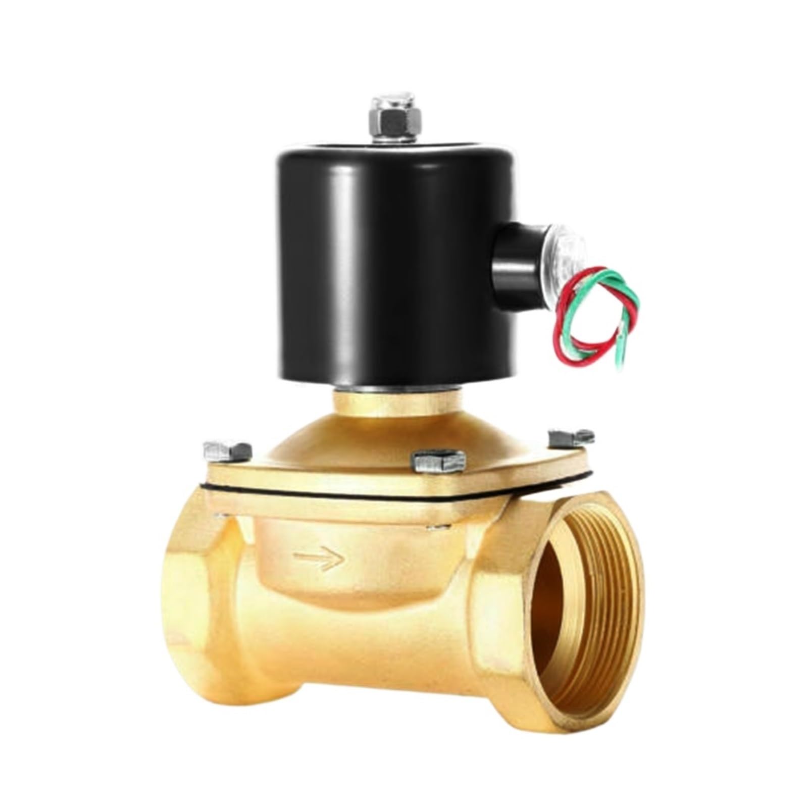 Électrovanne laiton 2 pouces 120V CA normalement fermée haute température 150°C