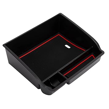 Center Console Organizer Tray, ABS Practical Easy Installation Car Armrest Storage Box Light Weight for Interior Accessories