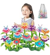 Bu-buildup BBU.01.002 Flower Building Toys, Garden Building Block, Pretend Gardening Toy, Creativ...