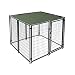 ALEKO PLK0510GR Feet Pet Dog Kennel Sun Shade Cover Weather Protection with Aluminum Grommets 5 x 10 Feet Green