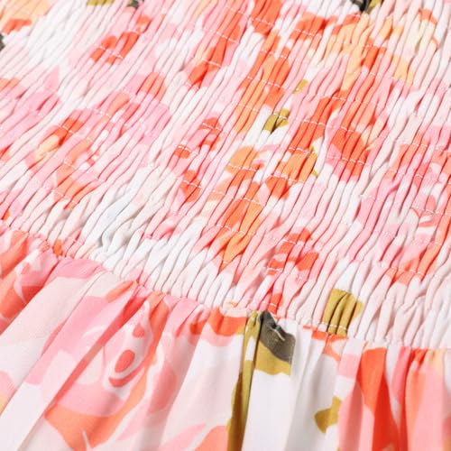 GRACE KARIN Girls Fashion Floral Dress Hawaiian Beach Party Holiday Sundress Flowy Halter Neck Tie Backless Dress Size 7 by GRACE KARIN - Used condition - Image 2