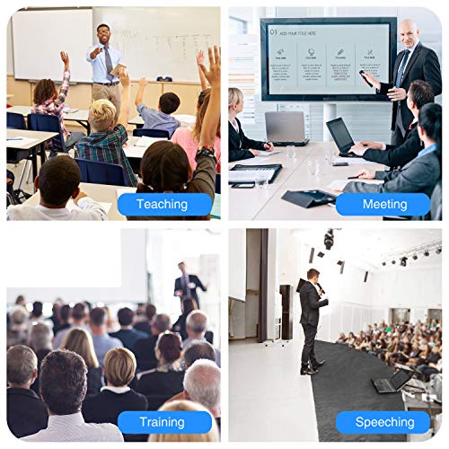 image for DinoFire Wireless Presenter Remote with Air Mouse, Rechargeable PPT Pr