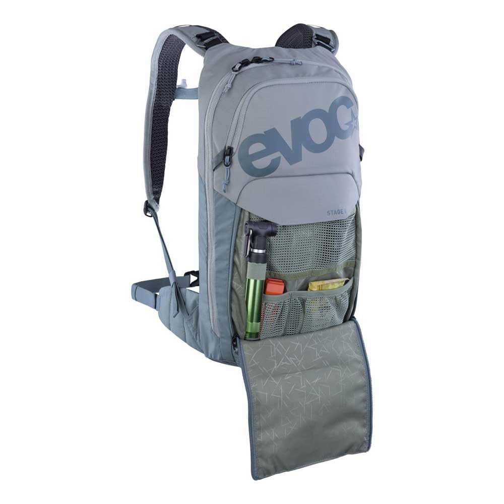 EVOC STAGE 6, Backpack (verstellbare Schultergurte durch BRACE LINK, AIR FLOW CONTACT SYSTEM, wählbar mit Trinkblase oder ohne, inkl. Werkzeugfach, One Size)