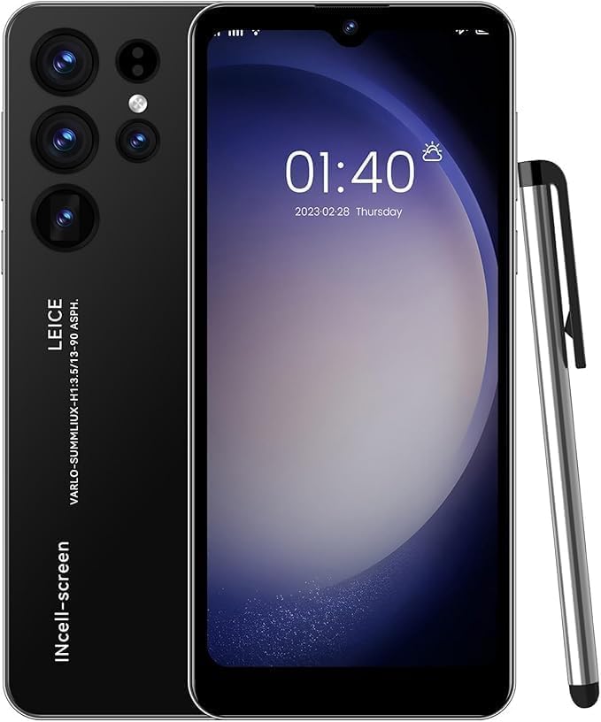 Unlocked Cell Phone 2025, 5.5 inch Smart Phone 1+16GB Android Mobile Phones, Dual Sim Dual Camera Smartphones, 3000mAh Battery Cellphone (Black-1)