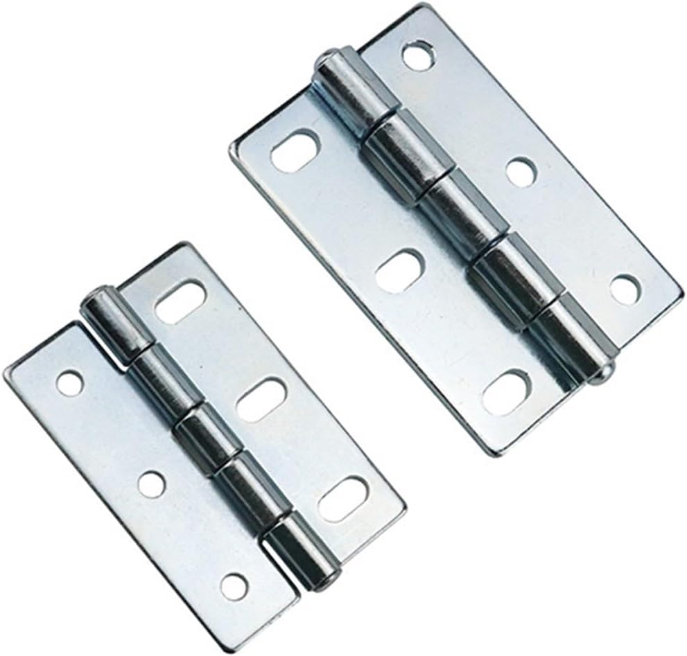 Industrial Mechanical Equipment Mobile Cabinet Hinge Asymmetrical Waist Hole Hinge in Stainless Steel Or Iron 1Pcs(304 SS-Mirror-Large)