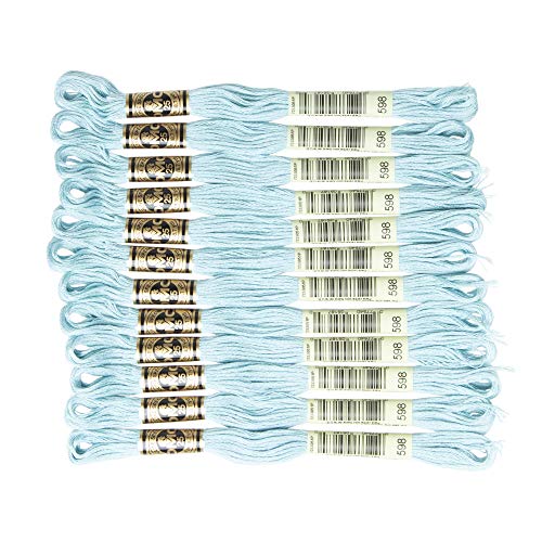 Image of DMC 6-Strand Embroidery Cotton Floss, Light Turquoise
