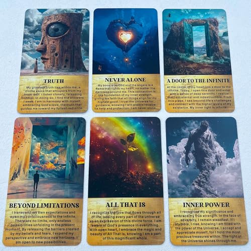 GZXINKE Life Messages Oracle Deck, 54 Spiritual Wisdom Oracle Cards, Oracle Cards for Beginners, Embrace Your Inner Light and Transformation - image 2