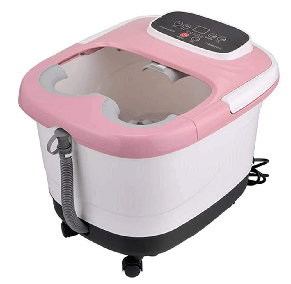 Spa de Pies/Masajeador de Baño con Vibración de Burbujas de Calor, Rodillos de Masaje Pedicura para Pies Cansados ​​Alivio Del Estrés Ayuda a Dormir Uso Doméstico