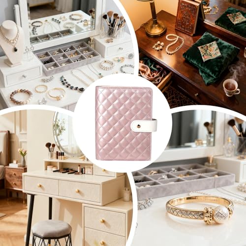 Boîte à bijoux de voyage compacte pour bague, collier et boucles - 6