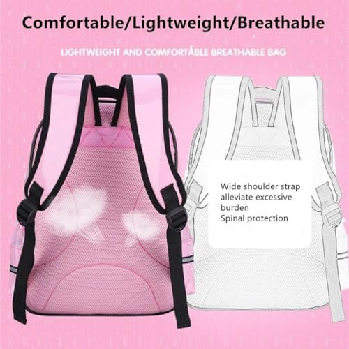 Image of Korean Style Solid Color Backpack with Soft Dream Pop & Plush Keychain | Multi-layer Large Capacity Lightweight School Bag | Anti-Theft Pocket, Waterproof Casual Daily Rucksack for Teen Girls