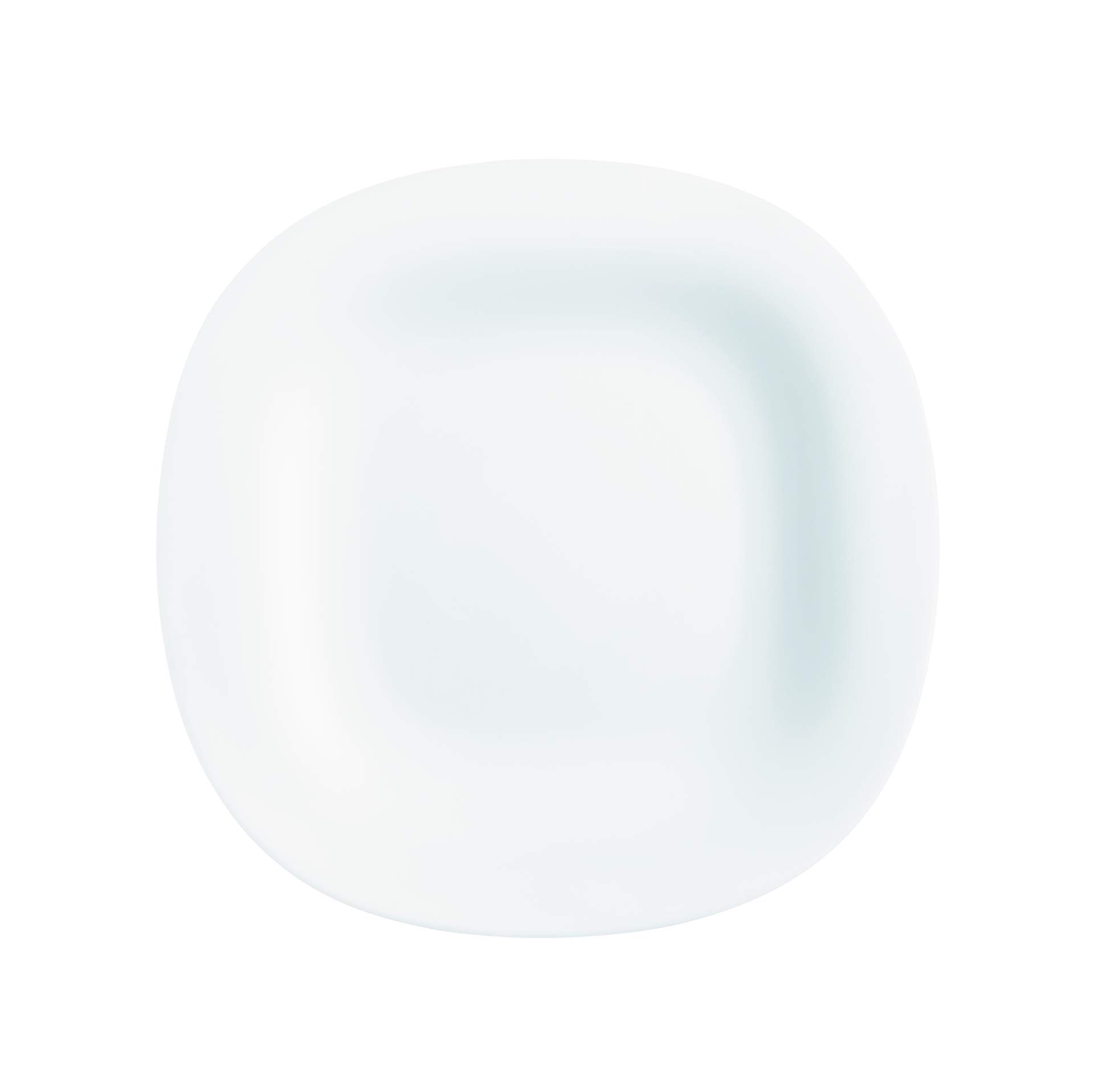 Luminarc Carine - Servizio da tavola quadrato in vetro opale, 18 pezzi, set da tavola (18 pezzi, bianco)