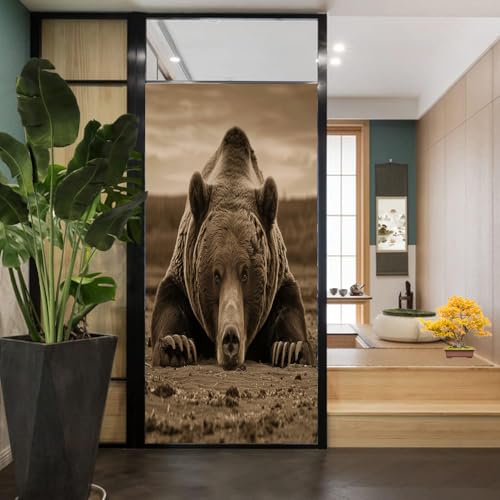 Película adhesiva para ventana con diseño Modern Bear miniatura 5