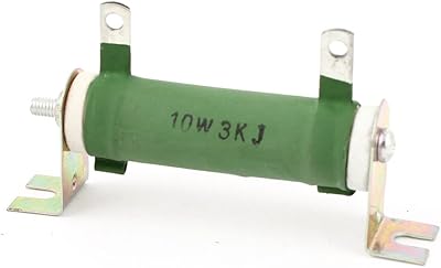 Aexit 10W Watt Fixed Resistors 3K Ohm 5% Ceramic Tube Nonflammable Fixed Wire Single Resistors Wound Resistor