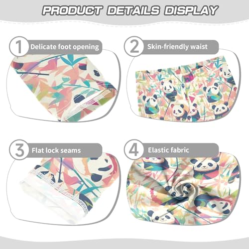 KLL Baby Panda Bear Face Little Girls Legging Casual Full Length Yoga Pants Running3