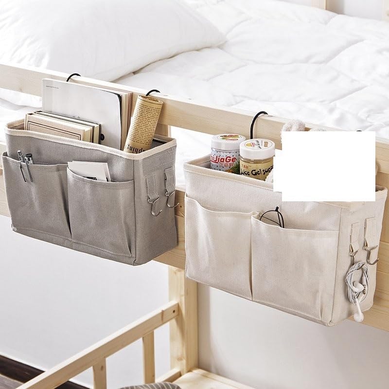 Large Poche de rangement pour lit, 8 Poches Organisateur de rangement Large Poche de rangement pour lit, 8 Poches Organisateur de rangement