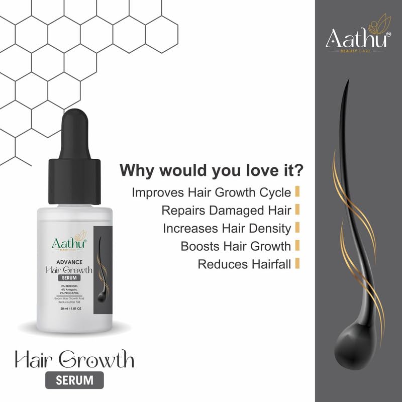 Aathu Advance Hair Growth Serum (Pack 2) | White |60g | Scented | For Personal Care and Use 2