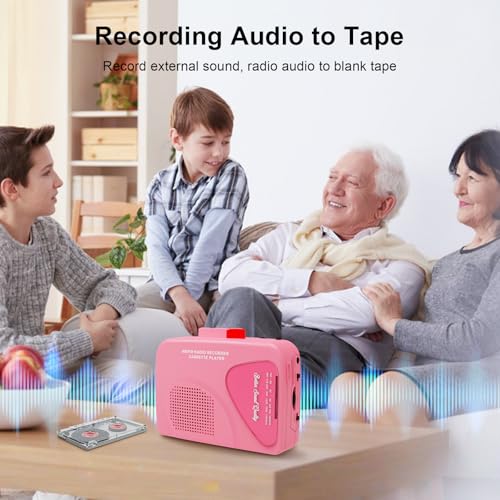 image for Mersoco Portable Cassette Player Recorder, Tape Player & AM/FM Radio w