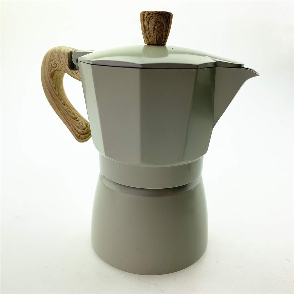 Classic Espresso Pot Octagonal Aluminum Moka Pot Espresso Freshly Ground Coffee Machine Brewing Coffee Mocha American