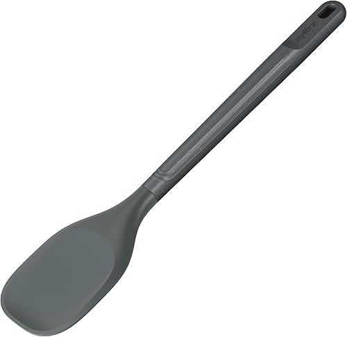 Miniatura 1 de Zyliss E980220 Spoontula grande, paja de trigosilicona sostenible, cuchara de cocinaespátula, cabeza de silicona resistente al calor, gris Beluga,