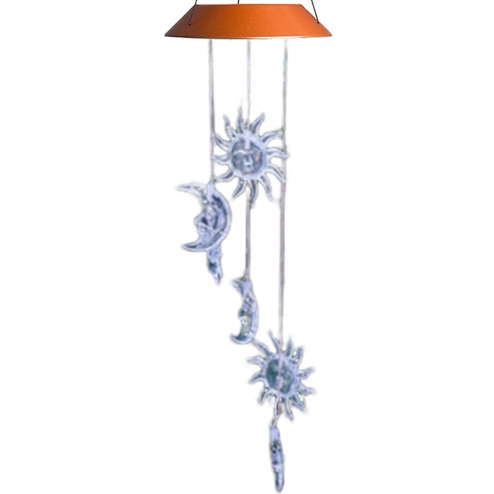 Carillones de viento solares para decoración nocturna de fiestas al aire libre y hogar