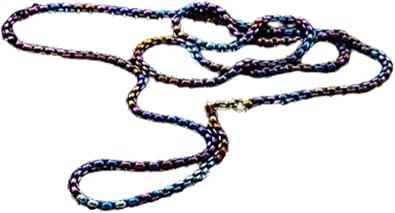CoBtee Titanium Necklace For Men Women Dog tag Pendant Chain