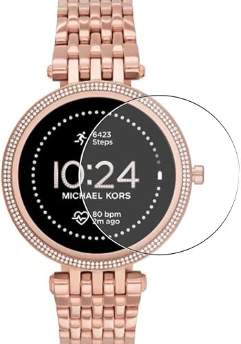 Puccy Paquete de 3 protectores de pantalla compatible con MICHAEL KORS DARCI GEN 5E 1693in Smart Watch Smart Watch Protector TPU no protectores de