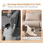 PatiencET Cat Scratch Pad with Box, 4 Pack Cardboard Cat Scratcher Lounge Bed for Indoor Cats, Reversible Corrugated Scratching Board Refill with Catnip - Image 6