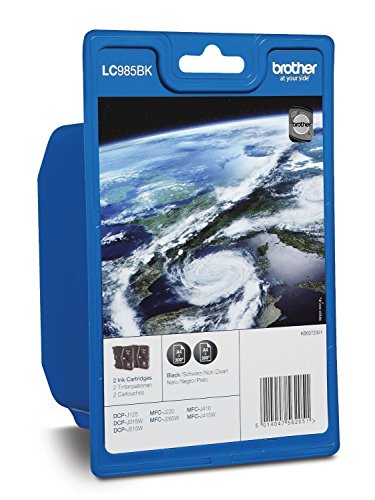 Brother LC985BK Noir pack jet d'encre pour vos documents de maison