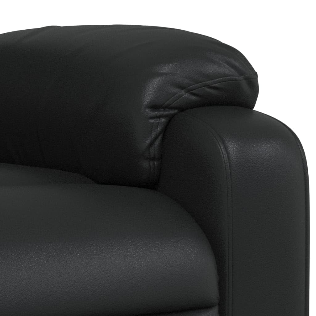 vidaXL Relaxsessel Schwarz Kunstleder
