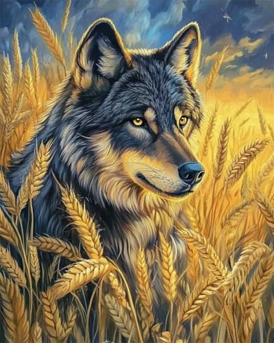 Seed bead embroidery kits 50x60cm loup pour tapisserie durable
