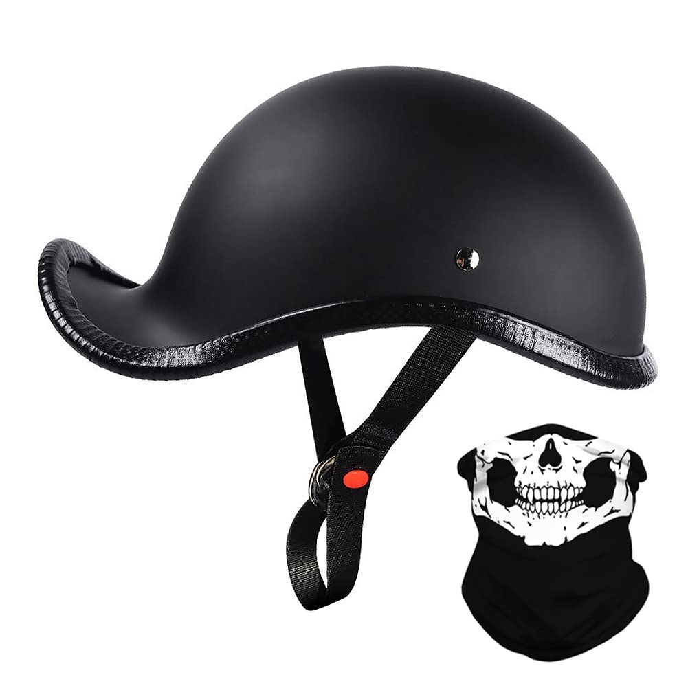 Motorcycle German Retro Half Helmet Dovetail Open Face Helmet, DOT Approved Lightweight Helmet, for Bicycles Motorcycles Cruiser Scooter Adult Men and Women M~XL