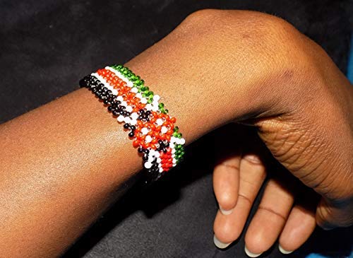 JACKIELYNA Kenyan Bracelet/Wrist Band/Kenyan Flag Bracelet
