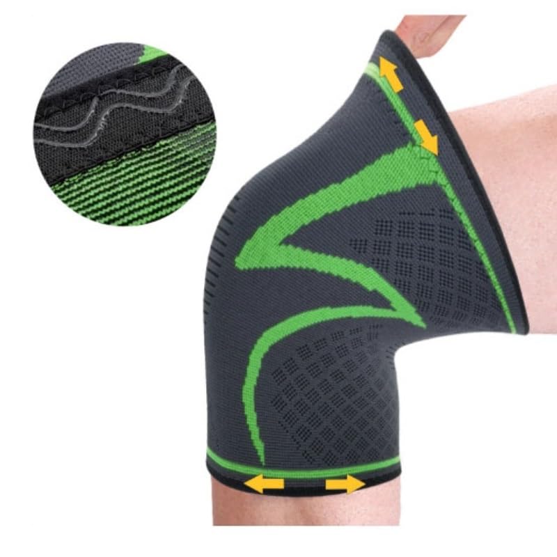 Exercise, protection Sports Knee Pads Nylon Elastic Knitted Warm Protective Gear Cycling Fitness Running Knee Pads for Fitness, cycling, running, playing football(S/M)
