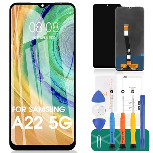 SRJTEK para Samsung Galaxy A22 5G Pantalla LCD A226 reemplazo de Pantalla SM A226B Pantalla táctil digitalizador Asamblea SM A226B/DS, SM A226B/DSN Reparación Kits