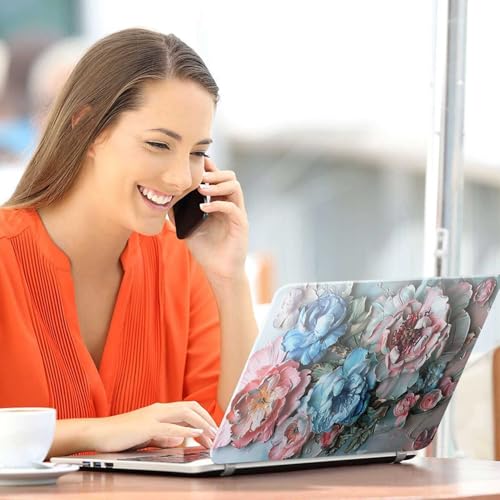 Image of Galaxsia Floral D15 Full Body Vinyl Laptop Skin /Sticker /Cover Upto 15.6 Inches Laptops Laminated-Removable-HD Quality Compatible for Hp-Dell-Sony-Lenovo-Asus etc.(15x10 Inches)