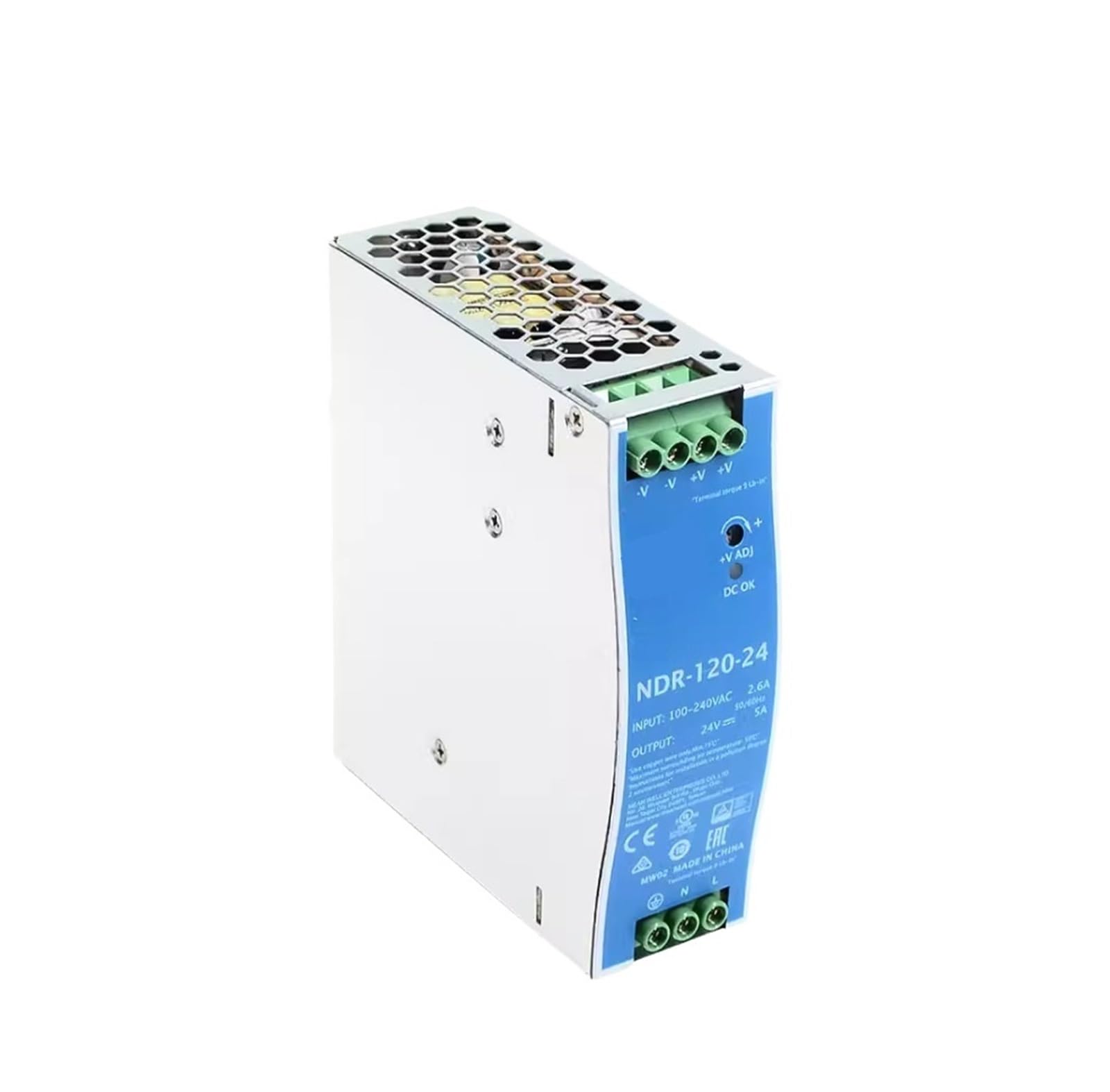 XDDQWSWA 120W Single Output Power Supply NDR-120 12V 24V 48V(NDR-120-48)