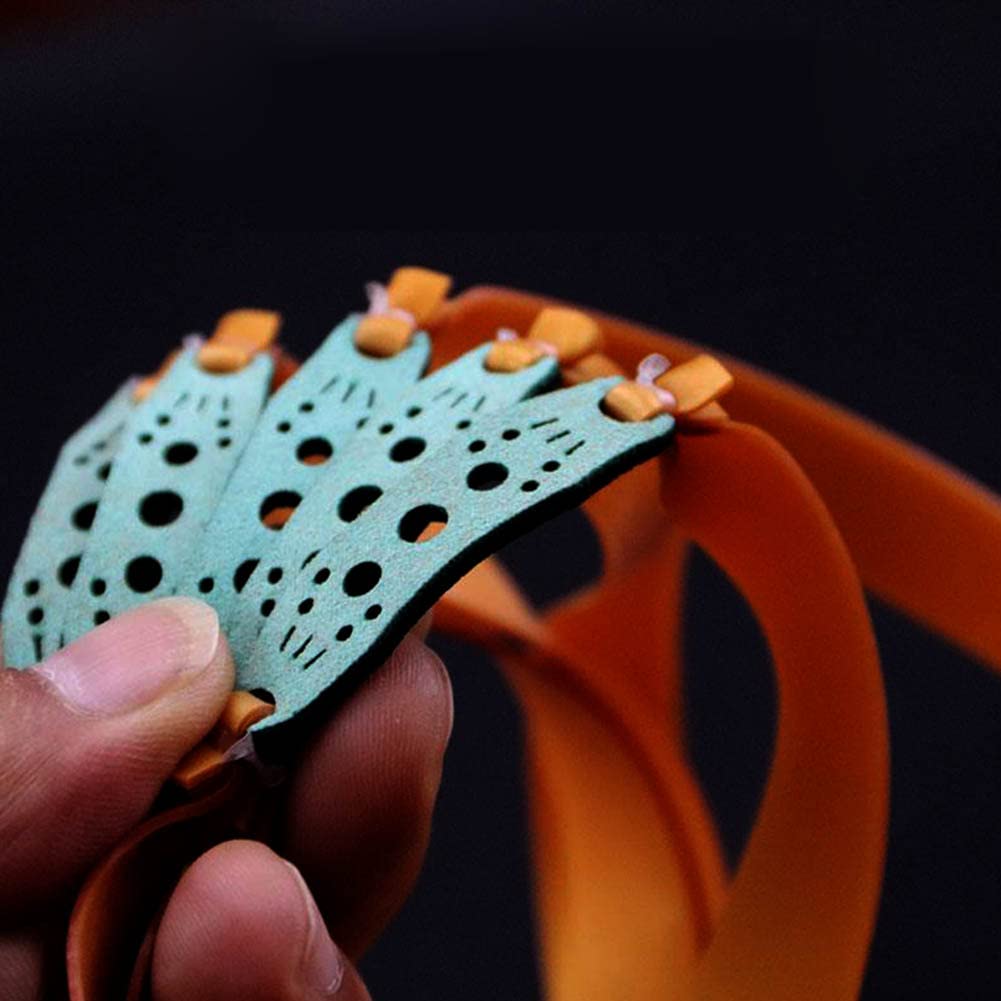 10 Pcs Slingshot Flat Rubber Bands 1mm Thick Handmade Rally Rubber Bands for Hunting