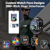 OUKITEL Military Smart Watch for Men (Answer/Make Calls), 1.96" AMOLED Fitness Watch with 120+ Sports/Heart Rate/SpO2/Blood Pressure/Sleep/Step Monitor, 5ATM Waterproof Smartwatch for Android iOS - Image 6