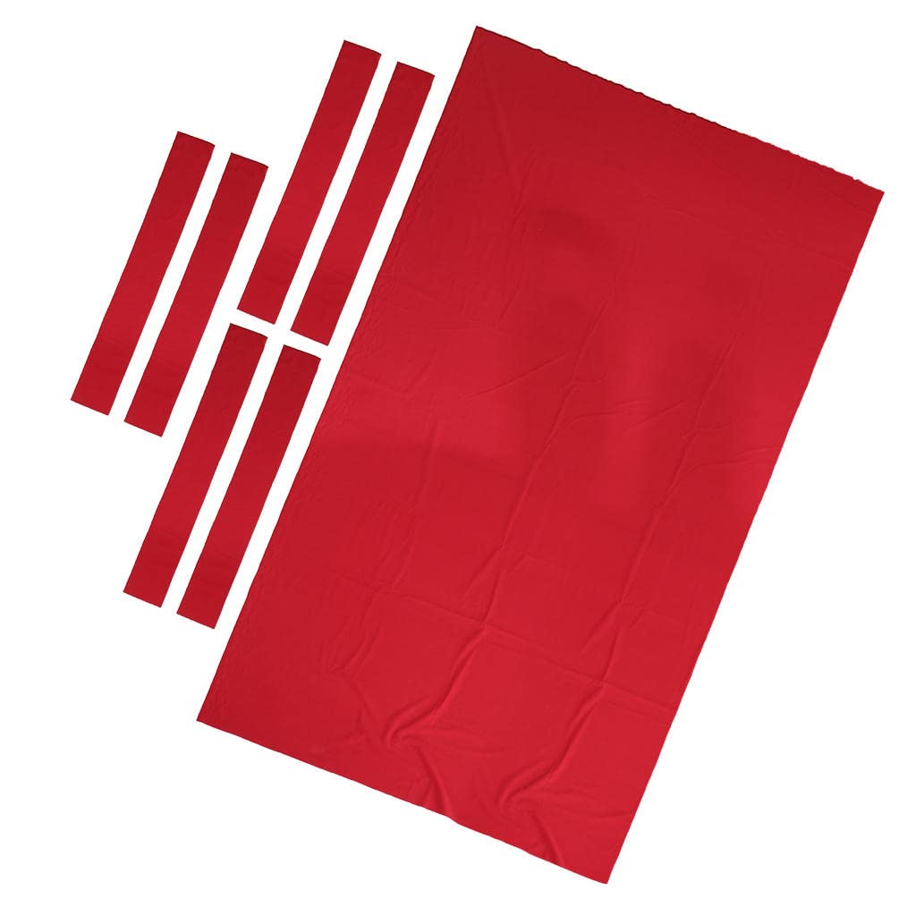 CUTICATE Billardtuch für 9ft Tisch Billardtisch Nylon Abdeckung - Rot