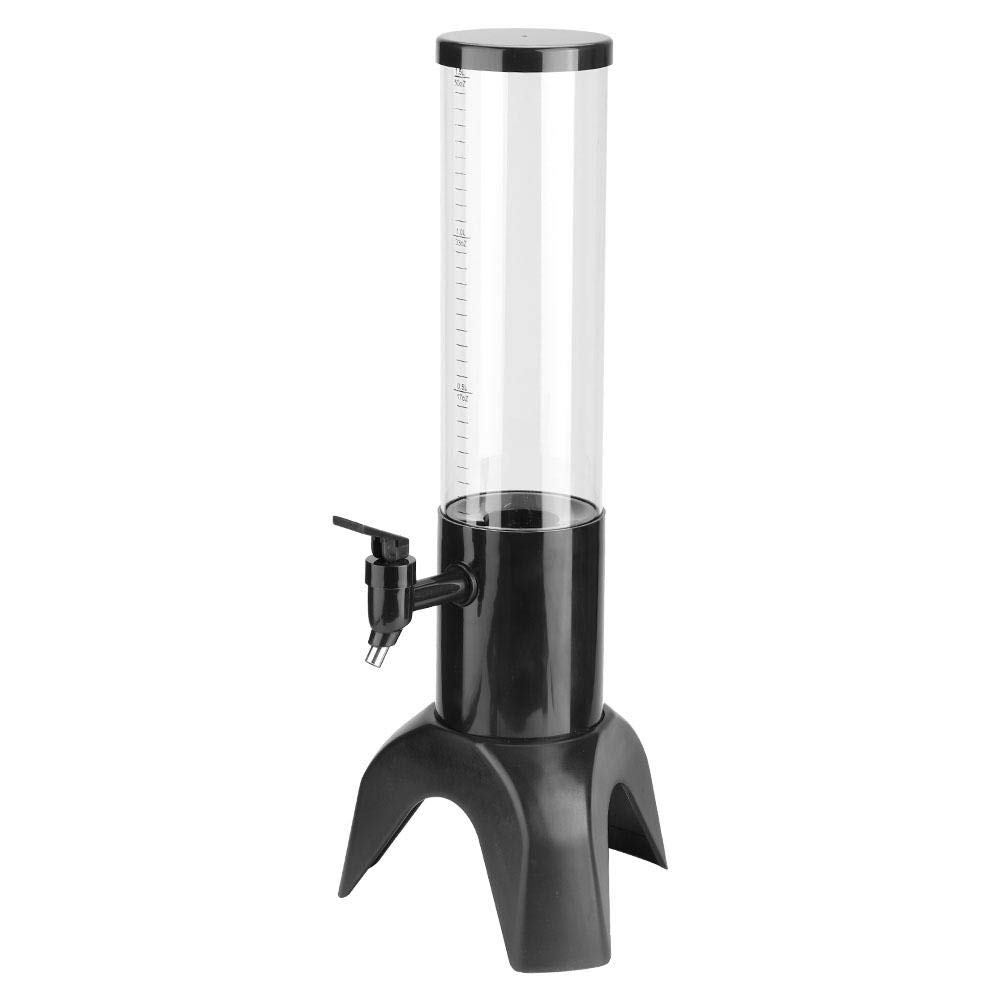 Torre de cerveza, dispensador de cerveza, dispensador de bebidas, dispensador de torre de cerveza, transparente 1.5L para bar de fiesta