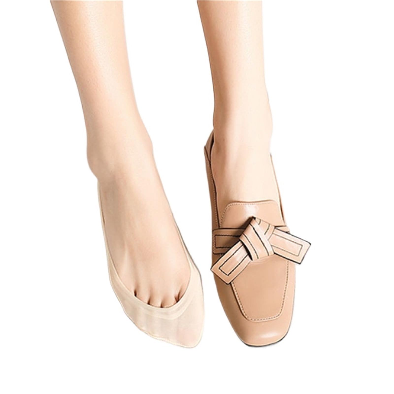 3 pares de calcetines náuticos seda invisibles for mujer, finos y antideslizantes verano