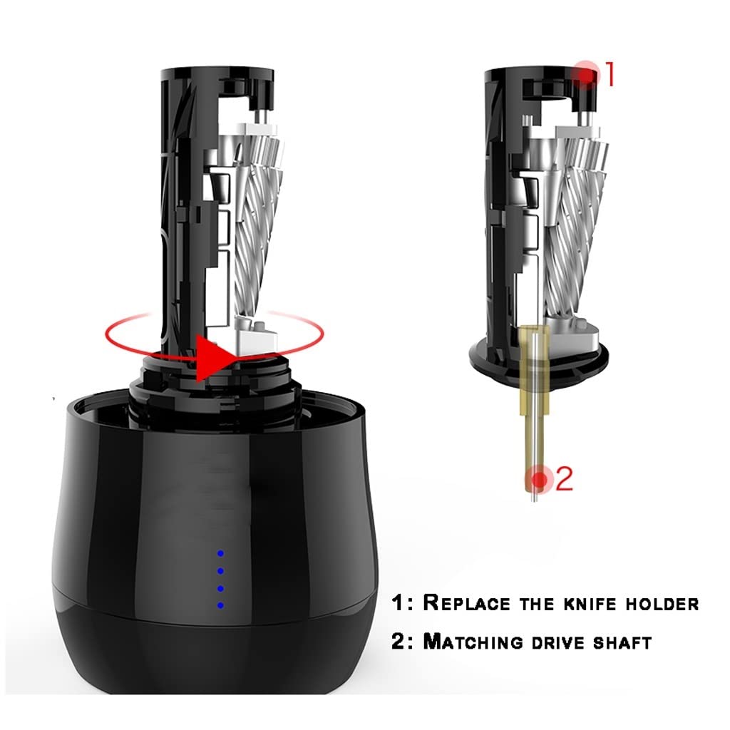 Sacapuntas creativo Sacapuntas, sacapuntas eléctrico, sacapuntas pequeño automático recargable para niños, estudiantes, artistas Fournitures scolaires de bureau