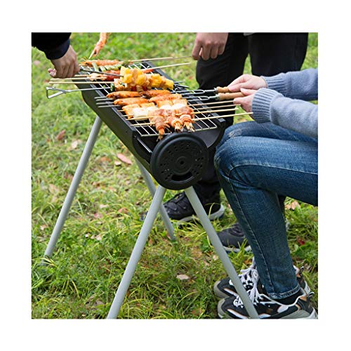 Grillkamine Mini BBQ Außenrund Barbecue Haushalt Holzkohle-Grill Werkzeuge Praktisch for Unterwegs Geeignet for 5-8 Personen Abnehmbare Beine